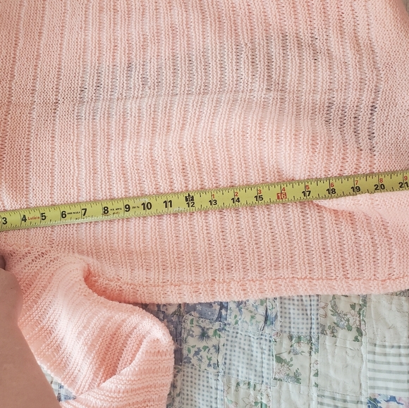 knit peach bow shrug sweater - Picture 9 of 12